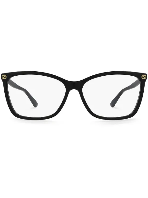 Gucci Eyewear rectangular-frame glasses Black GG0025O001