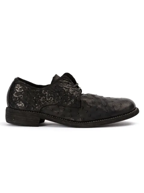 Guidi textured Derby shoes Black 992