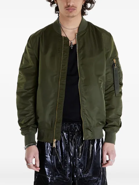 Alpha Industries zipped bomber jacket Green 156101NYLON257