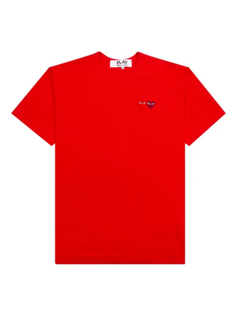 Comme Des Garçons Play embroidered-heart T-shirt Red P1T225