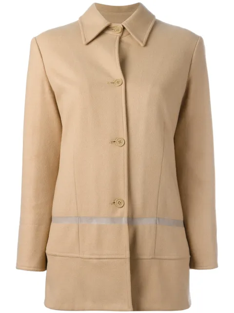 Helmut Lang Pre-Owned single breasted coat Neutrals CA27820