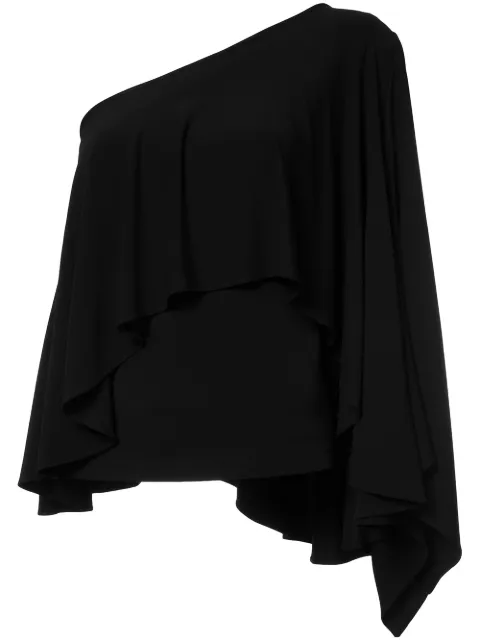 Plein Sud asymmetric ruffle blouse Black P240S40PS17999
