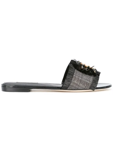 Dolce & Gabbana embellished sandals Black CQ0141AG875