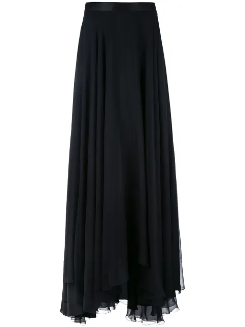 Lanvin pleated draped skirt Black RWST40803433P17