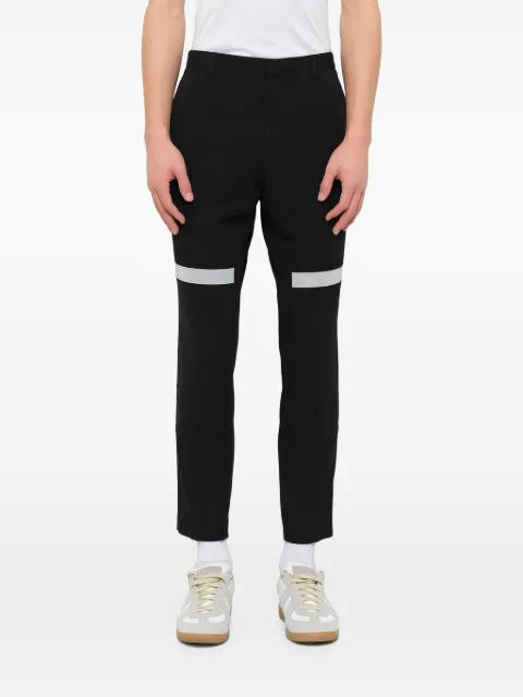 Lanvin reflective-stripe cropped trousers Black RMTR0016E17