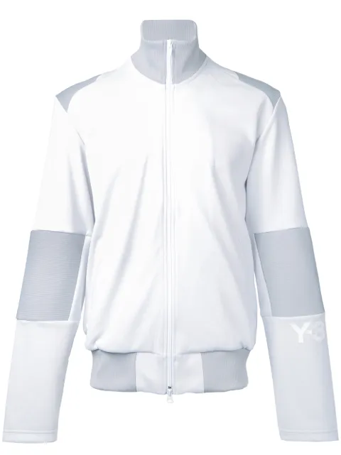 Y-3 arm logo zipped sweatshirt White BS3598
