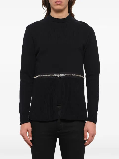 Givenchy zip detail sweatshirt Black 17J7801521