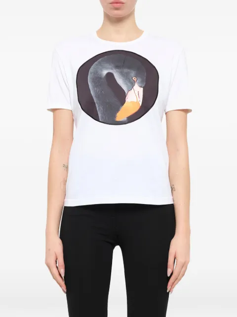 Givenchy Podium flamingo-print T-shirt White 17U7705496