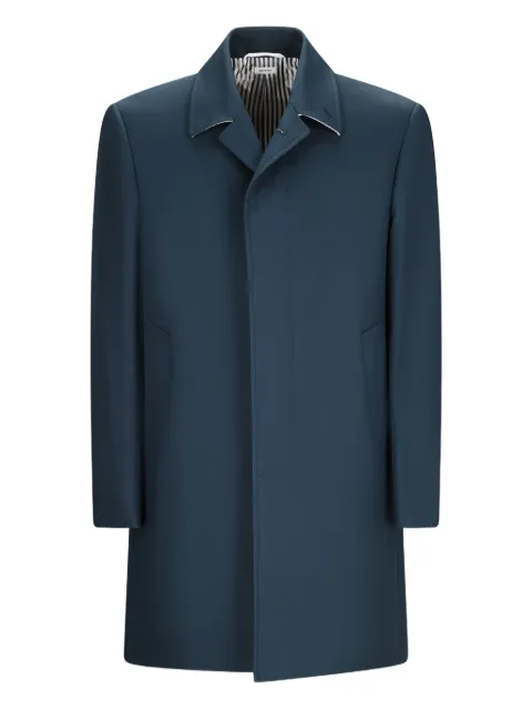 Thom Browne mac bal collar overcoat Blue MOC001A00249415