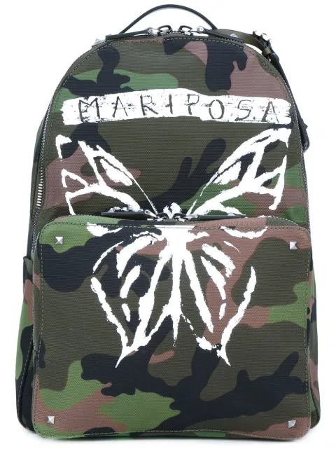 Valentino Garavani Valentino Garavani Rockstud camouflage backpack Green YB0340CN5