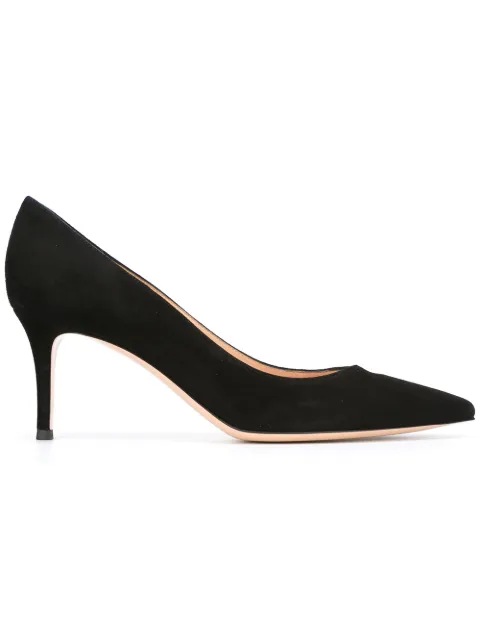 Gianvito Rossi Gianvito 70mm suede pumps Black G2677070RICCAM