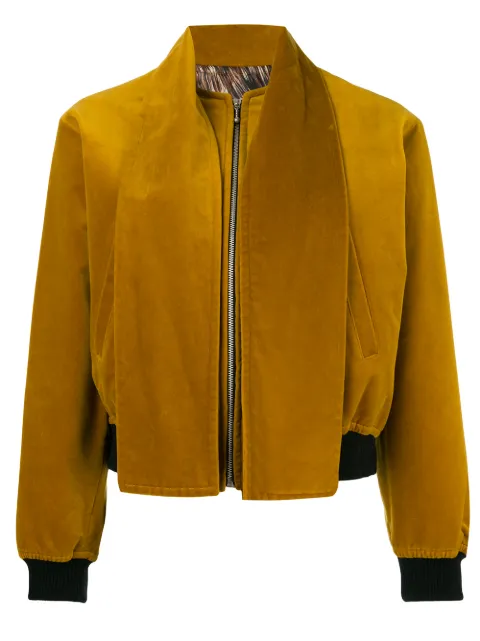 Jean Paul Gaultier Pre-Owned velvet bomber jacket Orange JPG1568