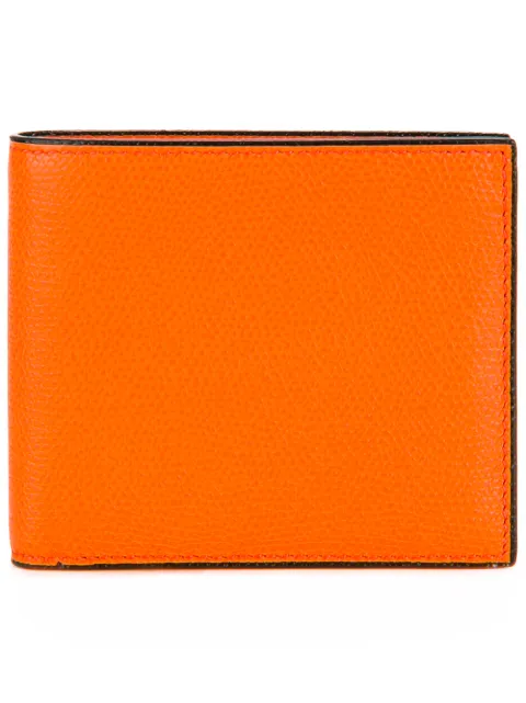 Valextra grained detail wallet Yellow V8L04028