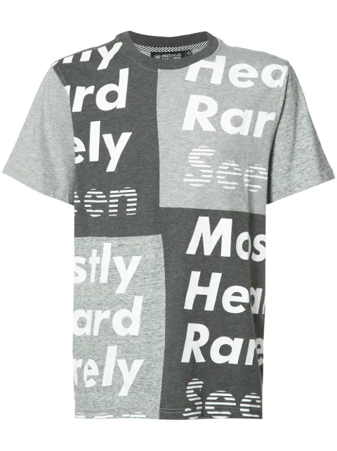 Mostly Heard Rarely Seen patchwork T-shirt Grey MH02AGT01A