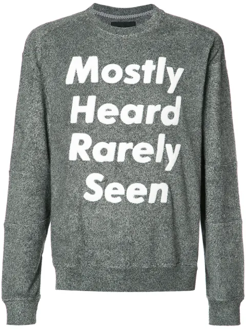 Mostly Heard Rarely Seen logo print sweatshirt Grey MH02AGK01