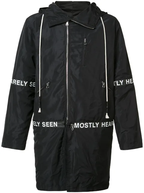 Mostly Heard Rarely Seen hooded parka Black MH02AGX01A