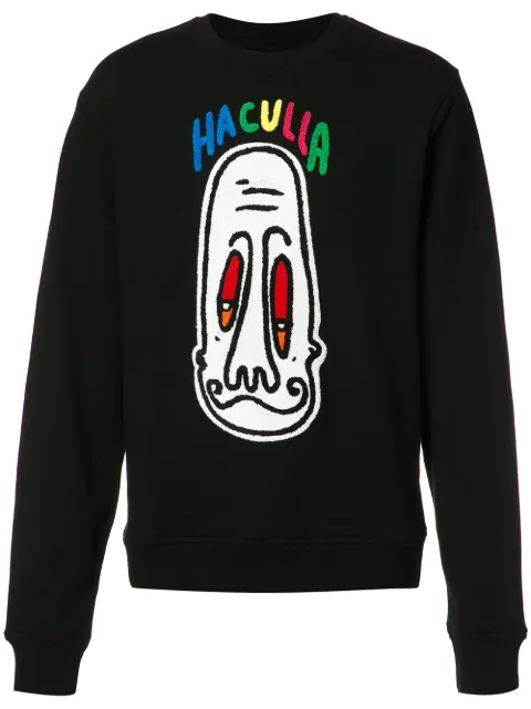 Haculla graphic print sweatshirt Black HA02AGK05