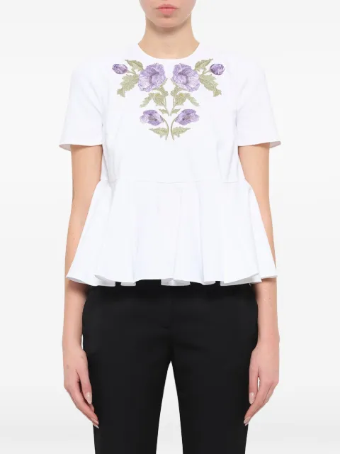 Alexander McQueen floral embroidered blouse White 454830QIA05