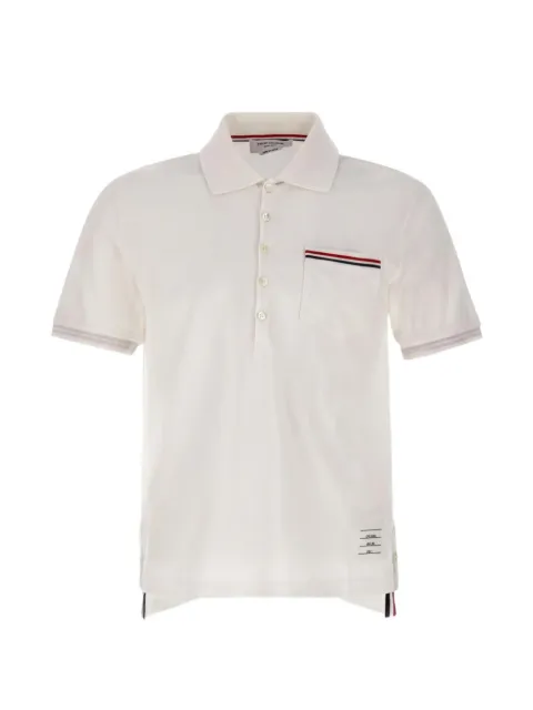 Thom Browne pique pocket polo White MJP022A01455