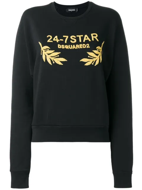 DSQUARED2 24-7 logo sweatshirt Black S75GU0096S25030