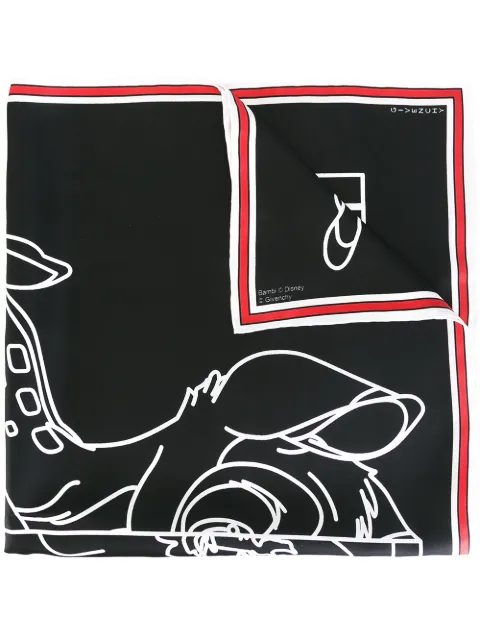 Givenchy Bambi print scarf Black 2466850