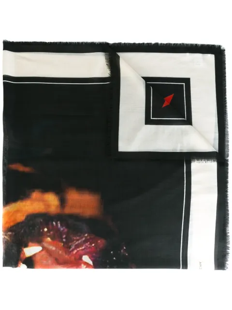 Givenchy rottweiler print scarf Black BG02073862