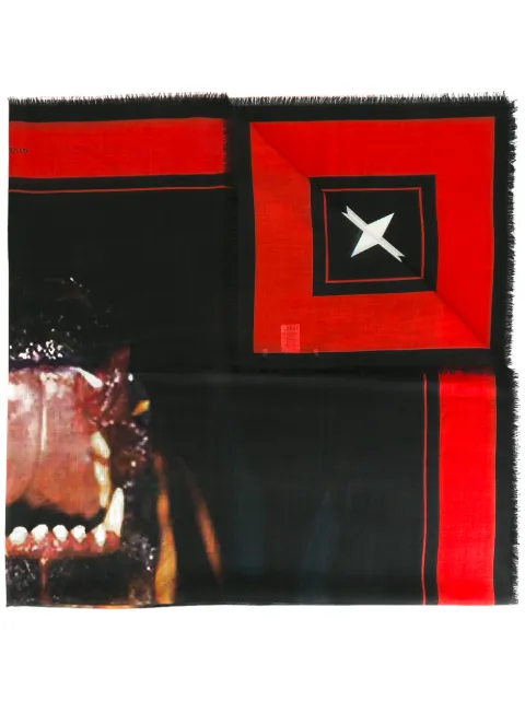 Givenchy rottweiler print scarf Black BG02073862