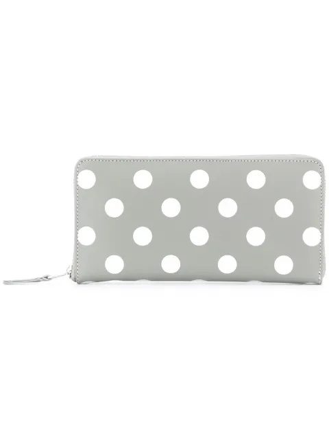 Comme Des Garçons Wallet polka dot zip wallet Grey SA0110PD