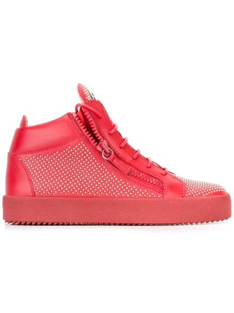 Giuseppe Zanotti Connor mid-top sneakers Red RU6096002