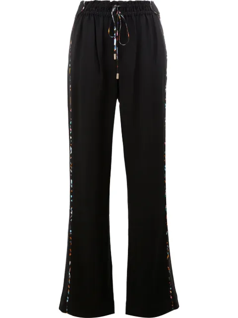 Peter Pilotto wide leg drawstring trousers Black TR07PS17