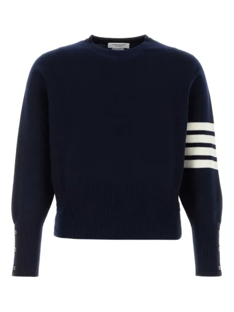 Thom Browne 4-Bar cashmere jumper Blue MKAS01A00011