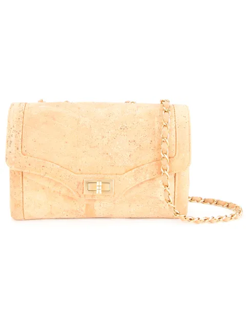 CHANEL Pre-Owned 2000-2002 quilted chain shoulder bag Brown 6629708