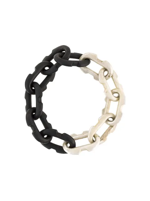 Parts of Four Massive Deco Link Infinity Chain necklace Metallic 10303UASKU