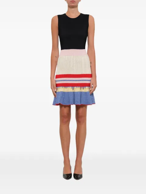 Alexander McQueen knitted high-waisted midi skirt White 461016Q1WBN
