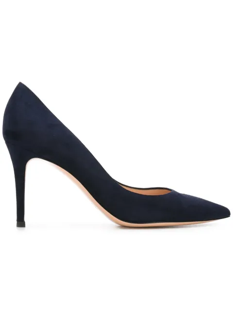 Gianvito Rossi pointed toe pumps Blue G2458085RICCAM