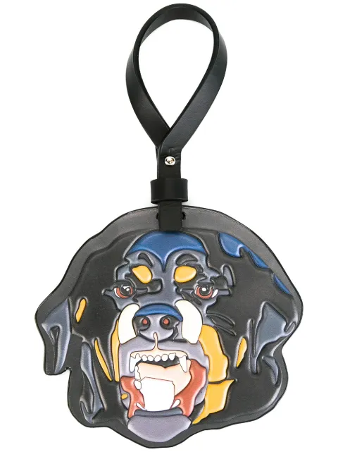 Givenchy rottweiler embossed keyring Black BC06959482