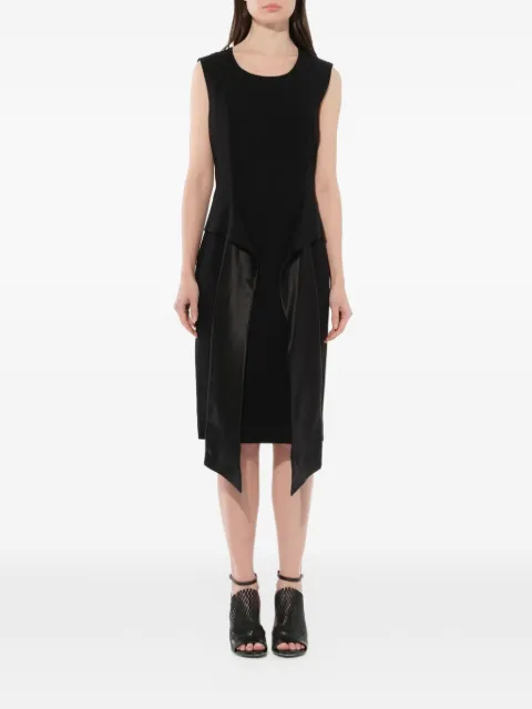 Givenchy wrap-effect shift midi dress Black 17Y2031194