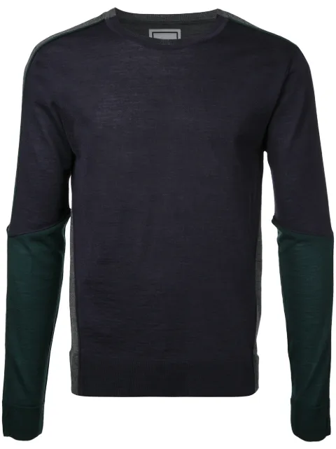 Wooyoungmi contrast sweatshirt Blue W171KN01501N