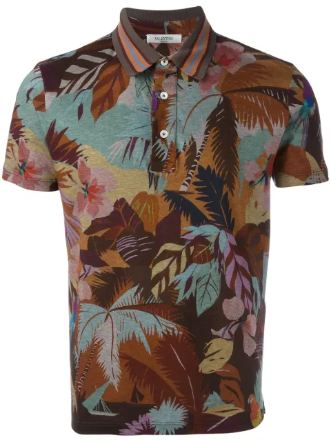 Valentino Garavani tropical print polo shirt Multicolour VMH01B487