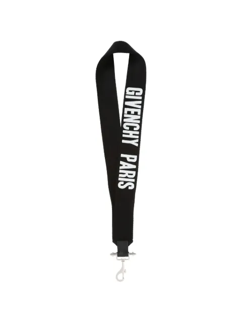 Givenchy logo-print lanyard Black BF03652952
