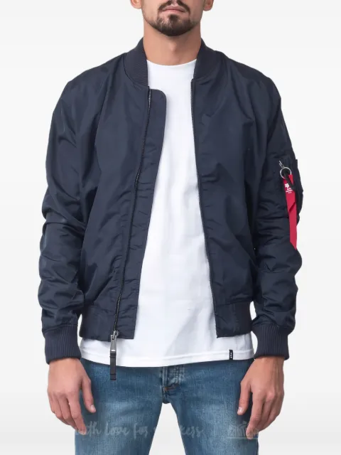 Alpha Industries slim-cut bomber jacket Blue 19110307
