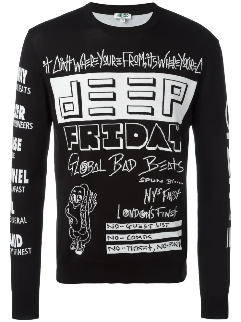 Kenzo Flyers jumper Black F755PU2283CE