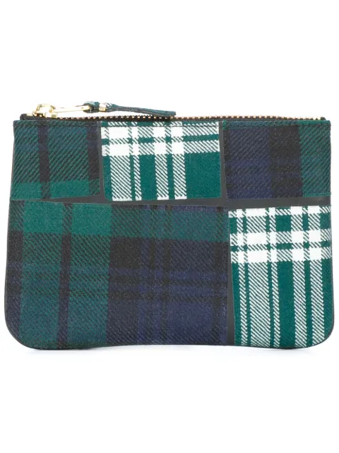 Comme Des Garçons Wallet tartan coin purse Green SA8100TP