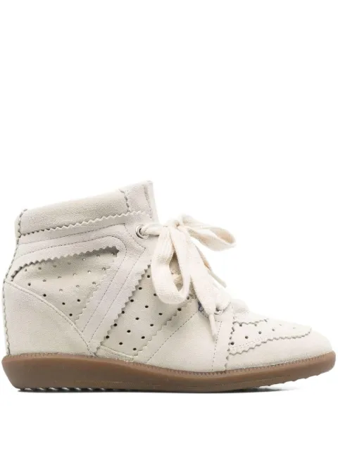 ISABEL MARANT Bobby wedge sneakers Neutrals BK0011FAA1E20S