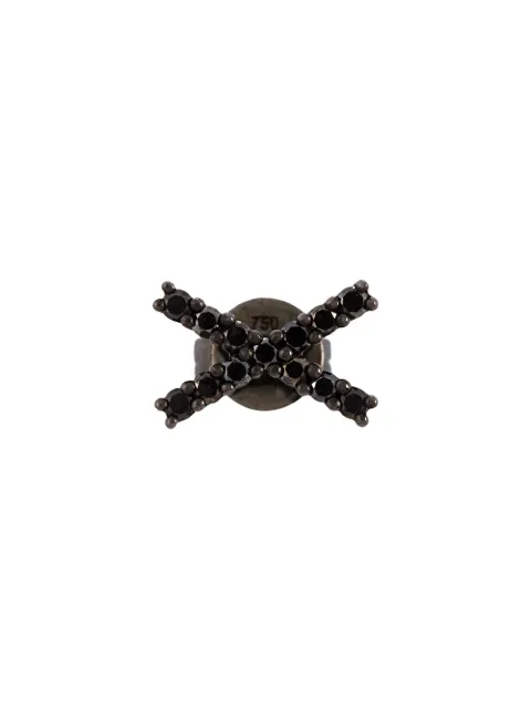ALINKA black rhodium 18kt white gold KATIA diamond stud earring Black ZABR0033B8F81218W1383