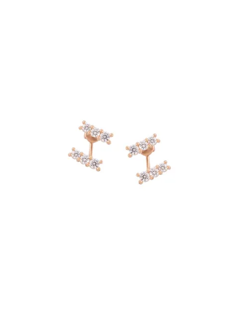 ALINKA 18kt rose gold LARA diamond earrings Metallic ZABR0027B818R20