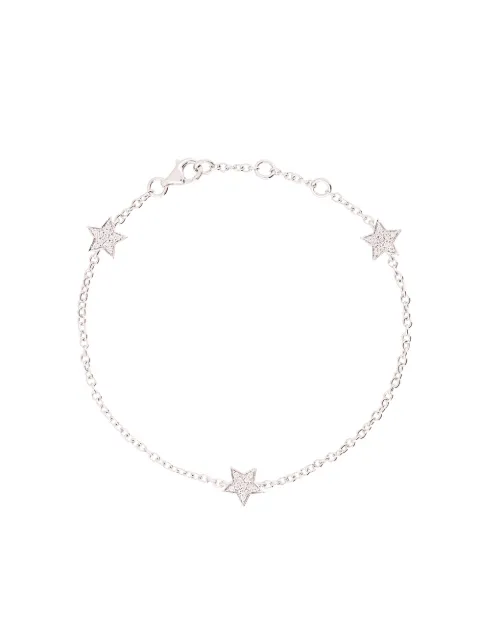 ALINKA 18kt white gold STASIA MINI Triple Star diamond bracelet Metallic ZABB000618W20
