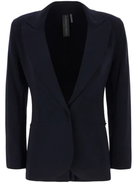 Norma Kamali classic blazer Blue KK3264PL001