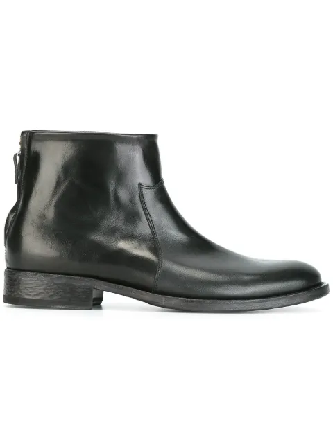 Htc Los Angeles Officer round-toe boots Black 16WHTSC001