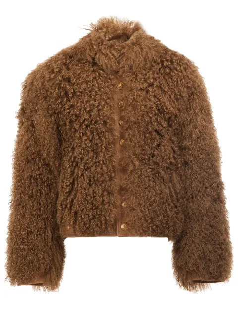 Takahiromiyashita The Soloist furry bomber jacket Brown SJ0034